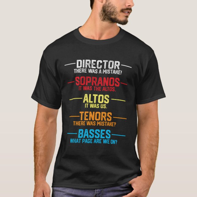 Funny Musician Gifts Choir Director Choir Member G T-Shirt (Front)
