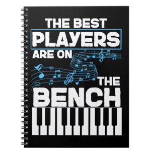 Funny Musician Keyboard Piano Player Notebook