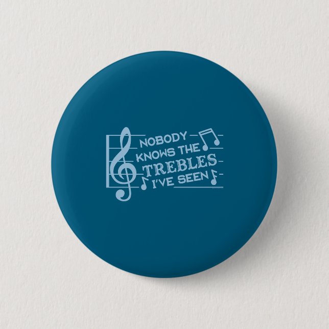 Funny Musicians Treble Joke Pun Music Teachers 2  6 Cm Round Badge (Front)
