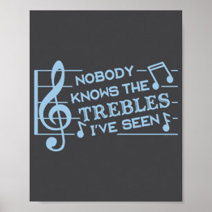 Funny Musicians Treble Joke Pun Music Teachers 2 Poster