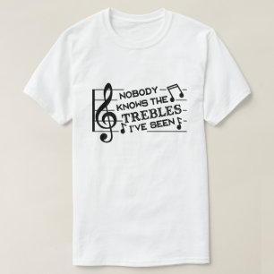 Funny Musicians Treble Joke Pun   Music Teachers T-Shirt