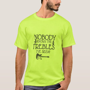 Funny Musicians Treble Joke Pun   Music Teachers T T-Shirt