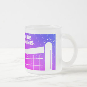 Funny must have tennis tea mug for rainy days