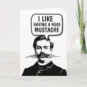  FUNNY MUSTACHE BIRTHDAY CARDS