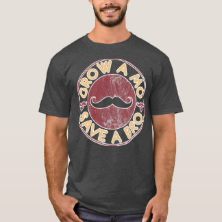 Funny Mustache Moustache Grow A Mo T-Shirt
