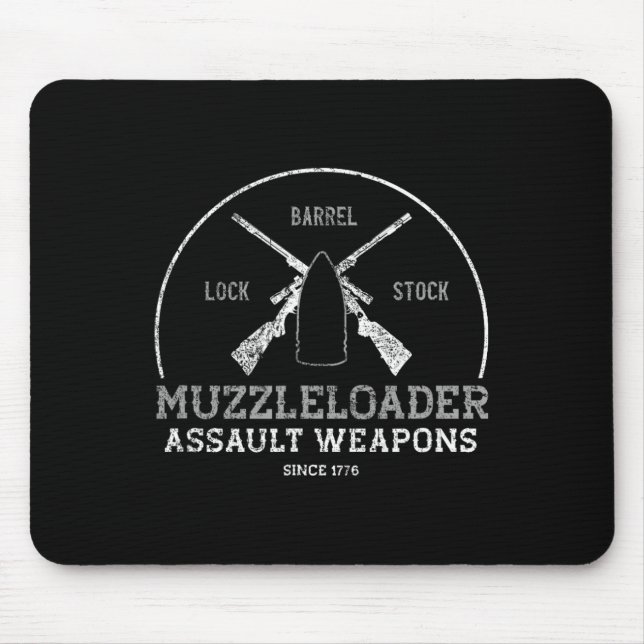 Funny Muzzleloader Accessories Long Range Rifle Sh Mouse Mat (Front)
