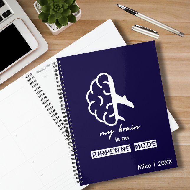 Funny My Brain is on Airplane Mode Simple Travel Planner (Creator Uploaded)