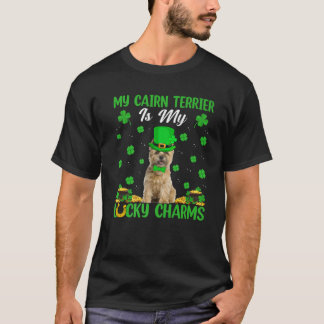 Funny My Cairn Terrier Is My Lucky Charms St Patri T-Shirt