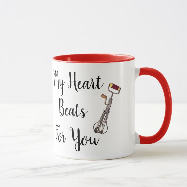 Funny My Heart Beats For You Mug (Right)
