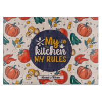 Funny My Kitchen My Rules Vegetable Food Pattern