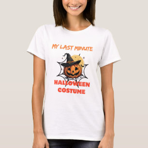 Funny MY LAST MINUTE HALLOWEEN CUSTAME Ghost Pat T-Shirt