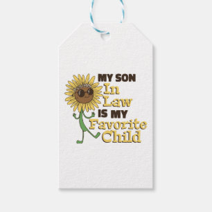 Funny My Son In Law Is My Favourite Child Family M Gift Tags