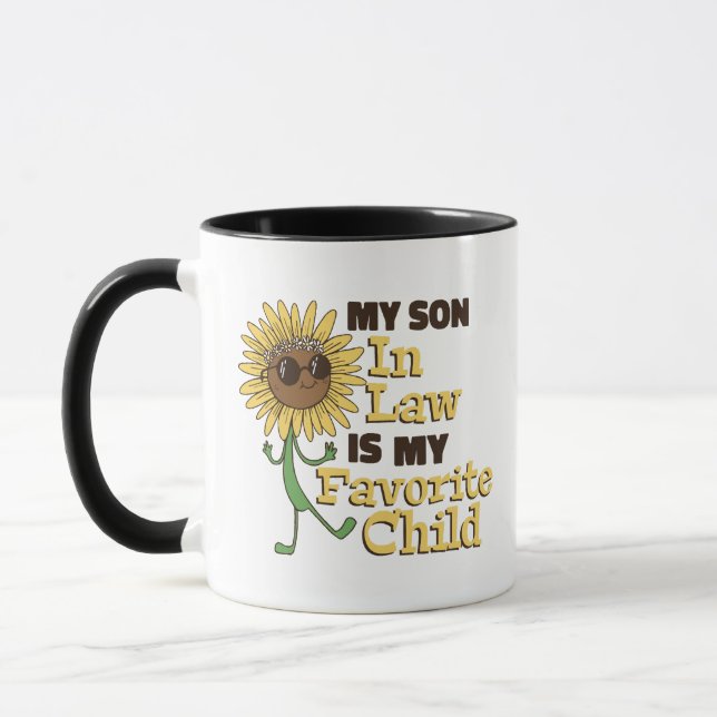 Funny My Son In Law Is My Favourite Child Family M Mug (Left)