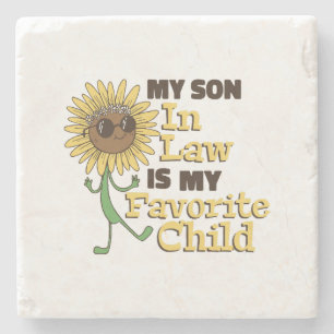 Funny My Son In Law Is My Favourite Child Family M Stone Coaster