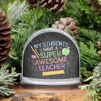 Funny My Students Have A Super Awesome Teacher Snowglobe