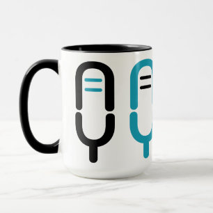 Funny N Farbsy Microphone Logo Wrap Coffee Mug