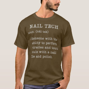 Funny Nail Tech Gifts Definition Humour Premium T-Shirt