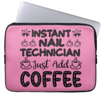 Funny Nail Technician Coffee Quote