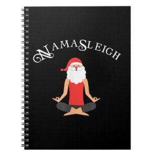 Funny Namasleigh Christmas Shirt  Yoga Xmas Gift T Notebook