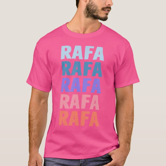 Funny Name Rafa Personalised First Name T-Shirt (Front)