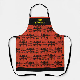 Funny Name Your Poison Personalised Apron