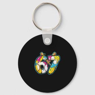 Funny Nana 67 Ice Cream Drip Meme Six Seven Gen Al Key Ring