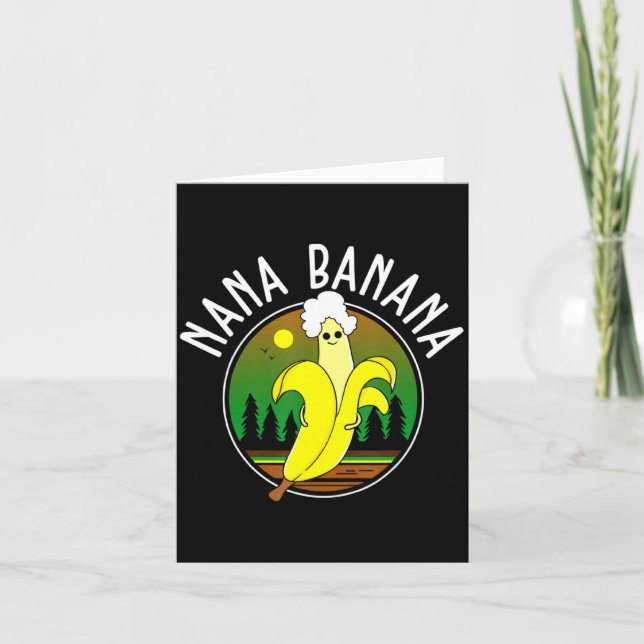 Funny Nana Banana  Card (Front)