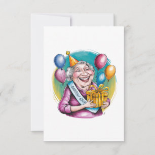 Funny Nana Birthday Gag Gift Thank You Card