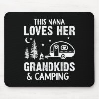 Funny Nana Camping Grandkids Loves Nana Camp Campe