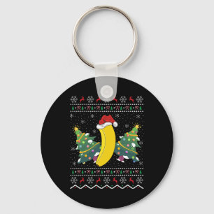 Funny Nana Fruit Lover Xmas Ugly Nana Christmas Key Ring