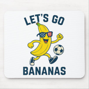 Funny Nana Soccer Cartoon Kicking Ll Usa Flag Gles Mouse Mat