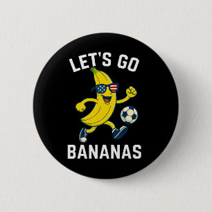 Funny Nana Soccer Cartoon Kicking Ll Usa Flag Shad 6 Cm Round Badge