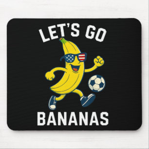 Funny Nana Soccer Cartoon Kicking Ll Usa Flag Shad Mouse Mat
