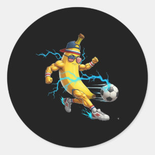 Funny Nana Soccer Player Tee Cool Usa Sports Fruit Classic Round Sticker