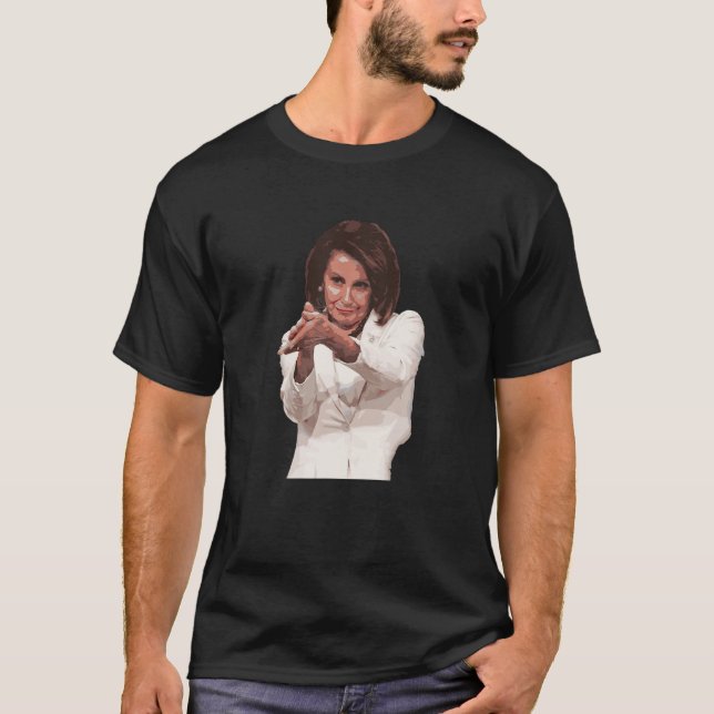 Funny Nancy Pelosi Clap Back T shirt Anti Trump Me (Front)