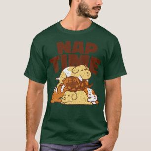 Funny Nap Time Dogs Sleeping Puppies Dog Owner Pup T-Shirt