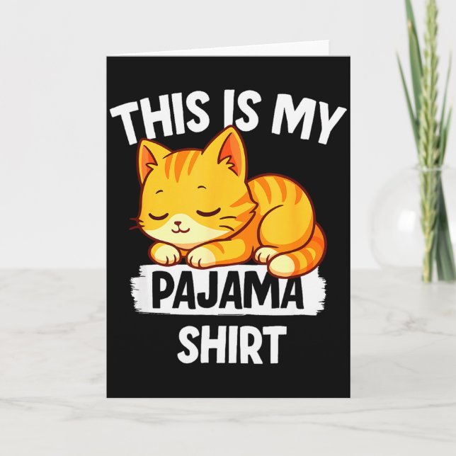 Funny Napng Cat Shirt This Is My Pajama For Men Wo Card (Front)