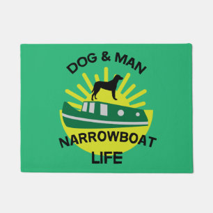 Funny Narrowboats   Canal Boats   British Cannel M Doormat