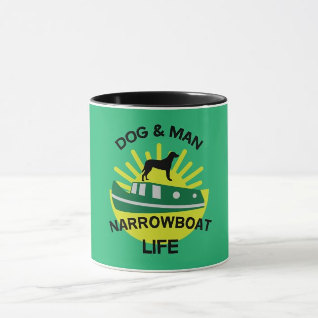 Funny Narrowboats | Canal Boats | British Cannel Mug (Center)