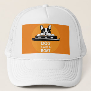 Funny Narrowboats Dogs British Canals Trucker Hat