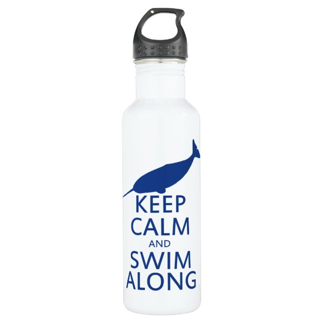 Funny Narwhal Humour 710 Ml Water Bottle (Front)