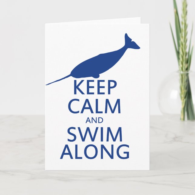 Funny Narwhal Humour Card (Front)
