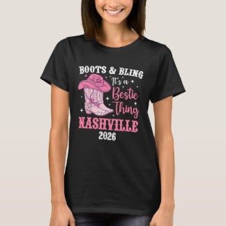 Funny Nashville Besties Trip 2026 Besties Vacation T-Shirt