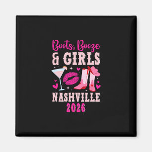 Funny Nashville Girls Trip 2026 Girls Vacation Nas Magnet