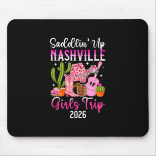 Funny Nashville Girls Trip 2026 Girls Vacation Nas Mouse Mat