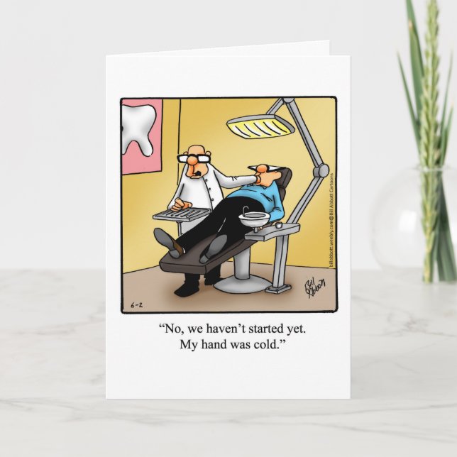 Funny National Boss Day For Dentist Card (Front)