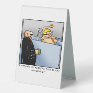 Funny National Bosses Day Table Top Sign