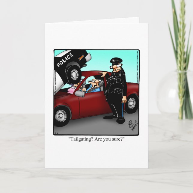 Funny National Police Week Greeting Card (Front)