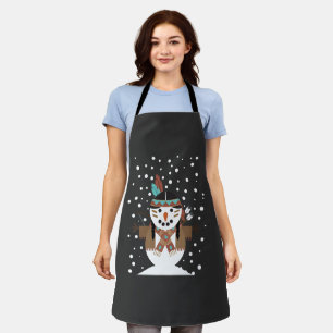 Funny Native American christmas tree decorations Apron