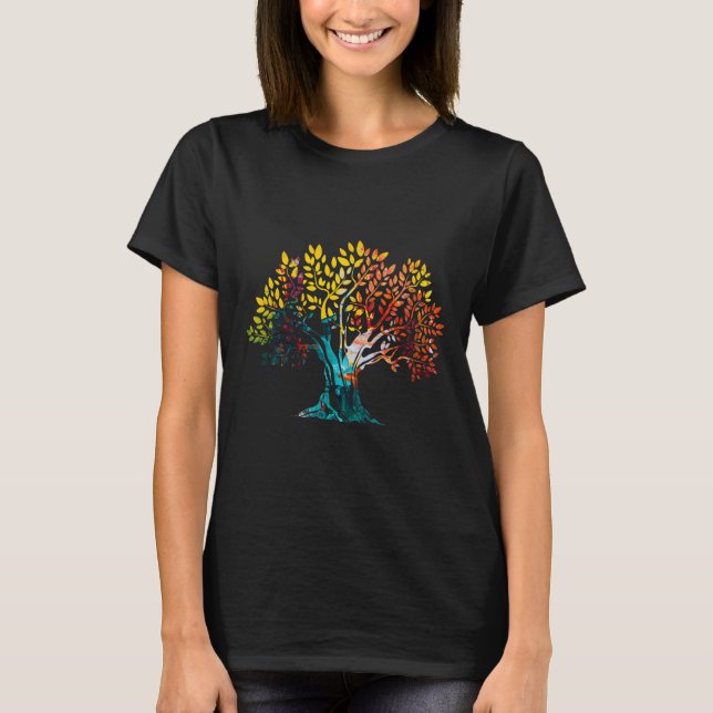 Funny Nature Tree Forest Summer  T-Shirt (Front)